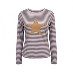 BDG Star Applique Graphic Long Sleeve Spill The Tee